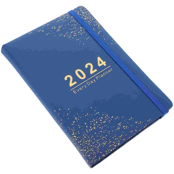 Zila Grāmatiņa Angļu Grāmatiņa Ikdienas Uzdevumu Sarakstu Grāmatiņa 2024. Gadam Angļu Plānotājs Iknedēļas Plānotājs, Piezīmju Grāmatiņa