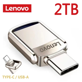 Lenovo U Disks 2TB 1 TB 512 GB un 256 gb 128GB Portatīvo Pen Drive Triecienizturīgs Datu Uzglabāšanas Veidu-C USB 3.1 Flash Disku Glabāšanas Ierīce Karstā