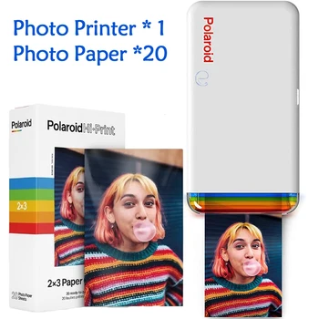 Polaroid HiPrint Foto Printeri, mobilo telefonu, Bluetooth, portatīvie printeri Hi Print 2x3 inch lapiņas foto 20sheets