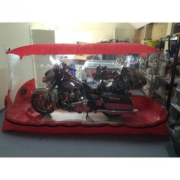 Premium Motociklu Burbulis Telts Piepūšamās Uzglabāšanas Burbulis ar Iekšējo Ventilatoru Uzglabāšanas Soma Auto