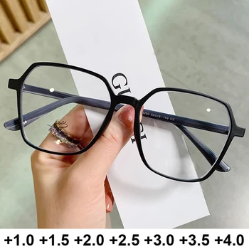 Lielgabarīta Dāmas Lasīšanas Brilles Anti Zilā Gaisma Pretbloķēšanas Vecuma Tālredzība Skaidrs, Briļļu Lēcas Gatavo Optiskās Brilles Brilles