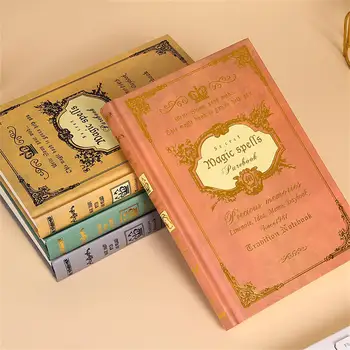 Radošā Burvju Viļņus Grāmatiņa Vintage Grūti Segt Skolēnu Skolas Kabatā Hardcover Sabiezējums Dienasgrāmata Notepad Biroja Preču