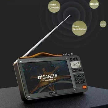 Audio Vizuālās inIegrated Mašīna Bezvadu Bluetooth Skaļruni, Portatīvo Daudzfunkcionāls 7 Collu Lielu Ekrānu, kas Atbalsta TF Karti FM Gadā
