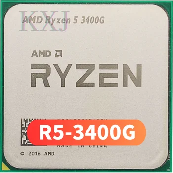 AMD Ryzen 5 3400G R5 3400G R5-3400G 3.7 GHz Quad-Core Astoņi-Diegi 65W CPU Procesors YD3400C5M4MFH Ligzda AM4