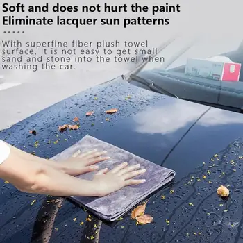 Auto Mazgāšana Dvieļu Atkārtoti Lietojami Un Mazgājami Microfiber Tīrīšanas Lupata Extra Soft Auto Detalizējot Nav Abrazīvs Audums Auto Tīru Piederumi