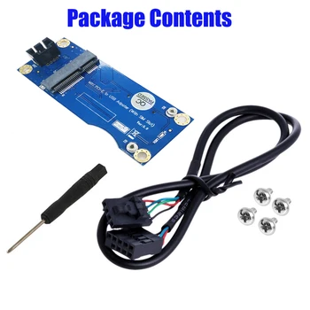 Rūpniecības Grade Mini PCI-E USB Adapteris ar SIM Kartes Slots WWAN/LTE Modulis Pārvērš 3G/4G Bezvadu 90/180 Grādiem