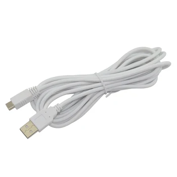 3M New Augstas Kvalitātes Balts USB Lādētāju, Datu Enerģijas Uzlādes Kabelis, Wii U GamePad Kontrolieri