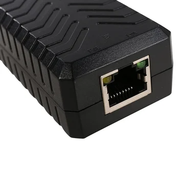 1 Port POE Extender 10/100Mbps ar IEEE 802.3 Af Standarta Ievades / Izvades IP Kameras Pārraides Attālums Ir 120 Metri