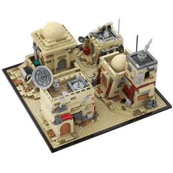 2276PCS KM Space Wars Tatooine Mos Eiseley Celtniecības Bloki Pilsētas Street View Arhitektūras DIY Modeli, Bērnu Rotaļlietas, Svētku Dāvanas