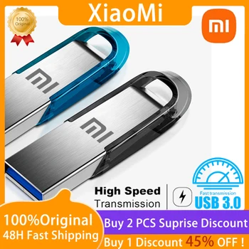 2023 Xiaomi U Disks 2TB Metāla lielu Ātrumu, Portatīvo Datoru, Klēpjdatoru, 1 TB Ūdensizturīgs, USB Zibatmiņas Diskā Pen Drive USB 3.0 Tipa C Adapteri