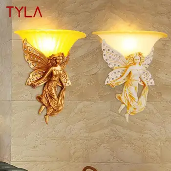 TYLA Mūsdienu Eņģelis, Sienas Lampas, LED Radoši Izstrādāt Sveķu Sconce Deg Mājas, Dzīvojamās Istabas, Guļamistabas Koridora Armatūra
