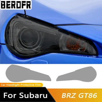 2 Gab., Auto Lukturu Krāsa Melna ar aizsargplēvi Aizsardzības Pārredzamu TPU Uzlīme Par Subaru BRZ GT86 2013-Klāt Piederumi