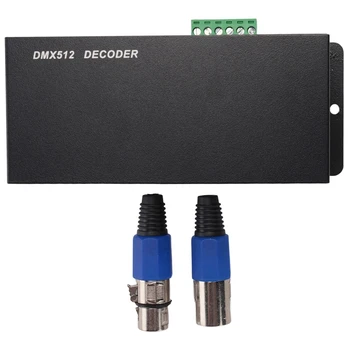 2X 3CH DC12-24V RGBW DMX 512 Dekoderi LED Kontrolieris RGB LED DMX512 Dekoderi, DMX512-3CH