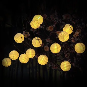 LED Laternu Kulons String Gaismas Dekori Ķīniešu Jaunā Gada Svētku Rotājumu Lampas