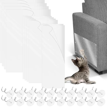 10Pcs Kaķis Anti Scratch Līmlente Caurspīdīga PVC Anti Kaķis Saskrāpēt Mēbeles Aizsargs Neredzams Pašlīmējošas Mēbeles Skrāpējumiem