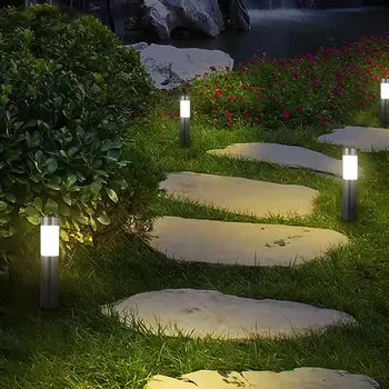 Saules Āra Gaismas Pagalmu Gaismas Cilindriska Sadzīves Ūdensdrošs LED Garden Villa Dekoratīvie Ielas ņemot vērā Saules Zālienu Gaismas