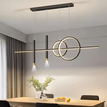 Modernās ēdamistabas lamparas decoracion Kulons lampas moderno smart Piekariņu gaismas apdares salons Lustras, lai ēdamistaba