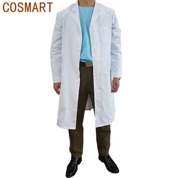 COSMART Rick Cosplay Kostīmu Vīriešu Balti Tērpi Halloween Karnevāls Ārsta Formas tērpu Pasūtījuma