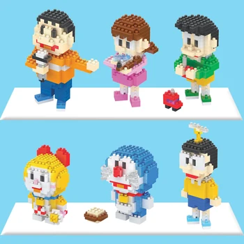 Nobita Burvju Celtniecības Bloki Doraemon Karikatūra Shizuka Minamoto Honekawa Big G Skaitļi Savienojumu, Ķieģeļu Modeli Bloks Rotaļlietas