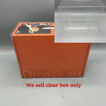 Caurspīdīgs Displejs PET plastmasas kaste, Lai Dreamcast DC Spēļu konsole Aizsardzības uzglabāšanas vāciņu