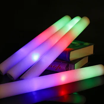10/30/60Pcs LED Svelme Sticks Taras Krāsaina RGB Mirdzumu Putu Stick Uzmundrināt Caurules Tumšs, Gaismu Ziemassvētki Dzimšanas dienu, Kāzu svinības, Bāra Piederumi