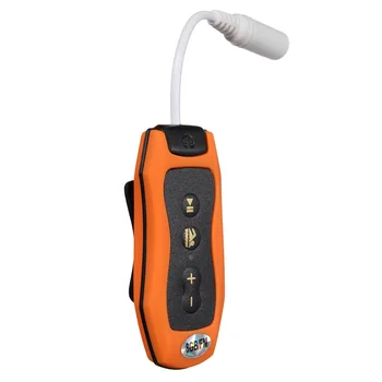 8GB MP3 Player Peldēšana Zemūdens Niršanas Spa + FM Radio Ūdensizturīgs Austiņas Oranža