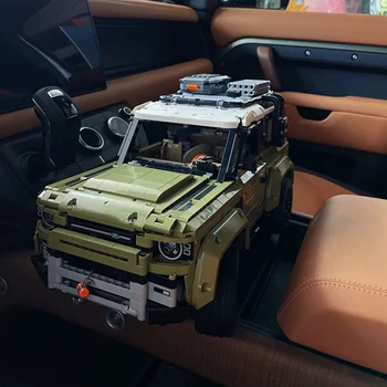 2573pcs Slavenu Automašīnas Bloki Zemes Superauto Rover apvidus Defender Transportlīdzekļa Modelis 42110 Celtniecības Bloki, Ķieģeļi, Rotaļlietas Bērniem, Pieaugušajiem Dāvanu