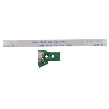 SONY PS4 Kontrolieris, USB Ports Uzlādes Ligzda Valdes JDS-055 5 V5 12 Pin Kabeli