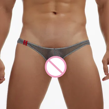 Vīriešu Biksītes Jockstrap Sexy Acs Caurspīdīga Mini Apakšveļa Cueca Dzimumlocekļa Maisiņš Geju Biksītes Slīdēšanas Homme Apakšbikses Bikini Tanga 2XL