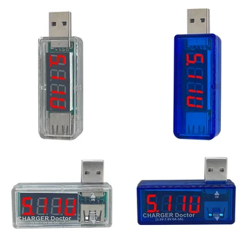 Digitālā USB Mobilo Jauda lādēšanas strāvas sprieguma Testeris Metru Mini USB lādētāju, ārsts voltmetrs ammeter LED displejs