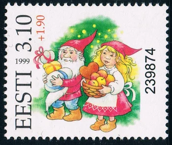Igaunija Zīmogs, 1999, Ziemassvētku Zīmogu, Nekustamā Oriģinālo Zīmogu Kolekciju, MNH
