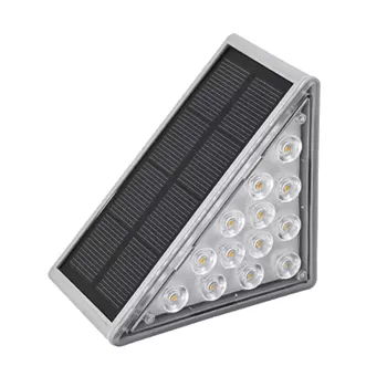 Āra Ūdensizturīgs Saules LED Solis 6500K Gaismas/ 3000K Trīsstūris Klāja Lampas Apdare