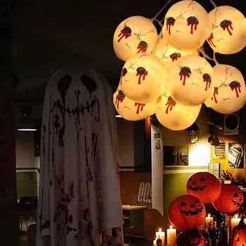 Helovīna Spoku Seju, 20 LED Lampas, Gaismas Gars Siltā Gaisma Apdare Kulons Puse Aksesuārus Bērniem, Draugiem Dāvanas Mājas Rotājumu