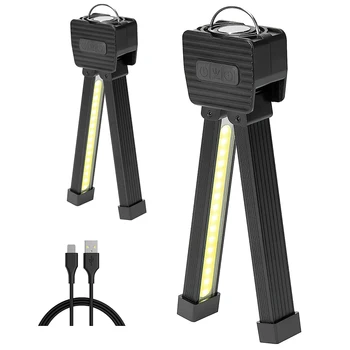 Jaunu Portatīvo COB LED Lukturīti, USB Uzlādējams Darba Gaisma Ar Magnētisko Iebūvēts Akumulators Karājas Kempings Lāpu Ūdensizturīgs