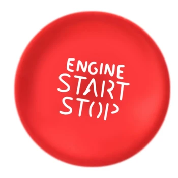 Auto Dzinēja Start-Stop Poga Uzlīmes Vienu Taustiņu Start Pogu, Apdares Uzlīme par 2021 2022 Sarkana