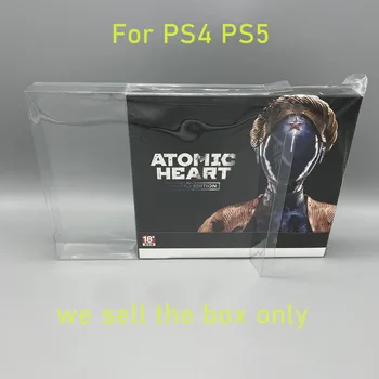 Skaidrs, PET kasti Par PS4 PS5 spēļu konsole Atomu Sirds HongKong Versija Ierobežots uzglabāšanas aizsardzība savākšanas kaste