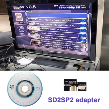 SD2SP2 Adapteris TF Karšu Lasītājs Nintendo Gamecube + Šveices Boot Disks Mini DVD