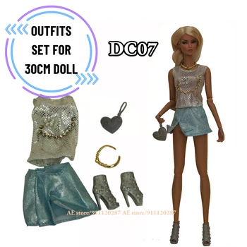ES Modes Clothings Aksesuāri, Kurpes Komplekts DC07 Barbie Blyth 1/6 30cm MH CD FR SD Kurhn BJD Lelles Apģērbu, Rotaļlietas, Dāvanu Meitene