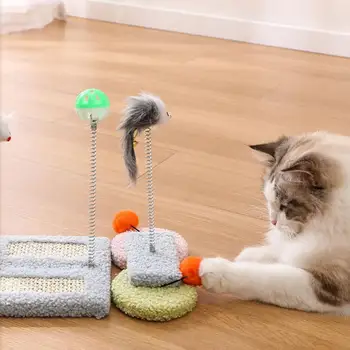 Interesanti Pet Skrāpējumiem, Valdes Bell Mazinātu Garlaicību Augsta Elastība Īstenot Kaķis Nesaskrāpē Rotaļlietas