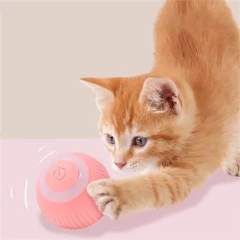 Smart Cat Toy Automātiskā Lodīšu Elektriskā Self-pārvietojas Kaķēnu Rotaļu Bumbu Iekštelpu Interaktīvais Kaķis Piederumi, Mājdzīvnieku Smart Rotaļlietas