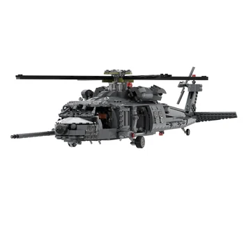 SETBRICKS KM Militārās Sērija MH-60G BRUĢĒT VANAGS ASV Gaisa Spēku Lidojumu Kaujas Ieroci Daļas, kas Celtniecības Bloku Pieaugušo Rotaļlieta Dāvana