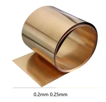 0,2 mm 0.25 mm C5191 Qsn6.5-0.1 fosfora vara sloksnes fosfora bronzas lapa fosfora bronzas plāksne phosphorized vara anods